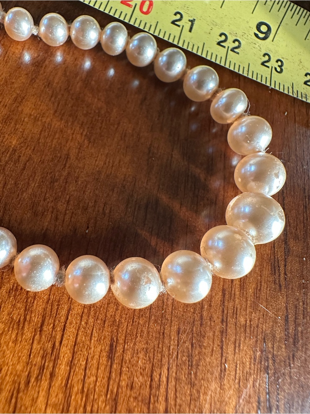Classic Ivory Pearl Necklace - Unbranded